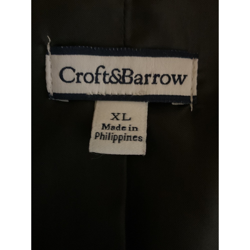 Croft & Barrow Women's XL Black White Tweed Blazer Jacket‎ - Picture 6 of 8